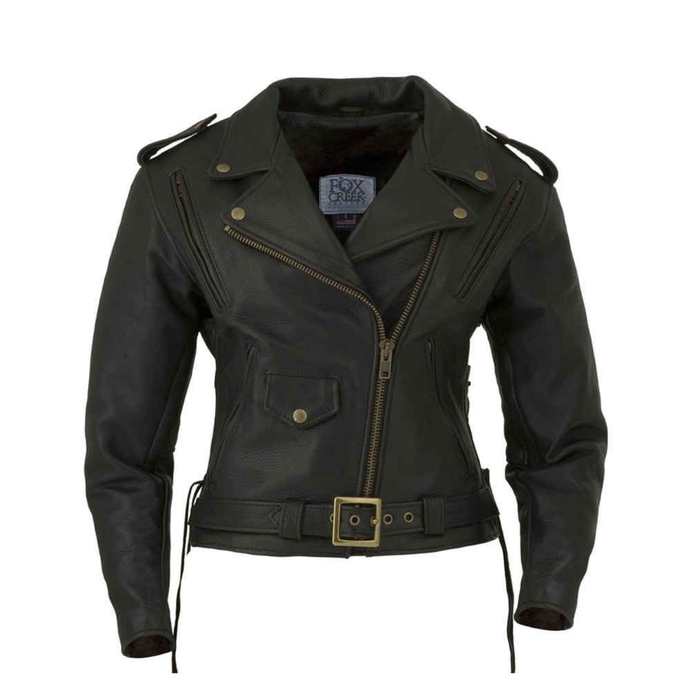 Fox Creek Black Leather Jacket